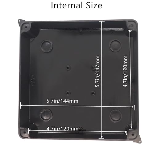 Junction Box, Reserved Holes Electrical Boxes Waterproof IP65 ABS Plastic - Image 5