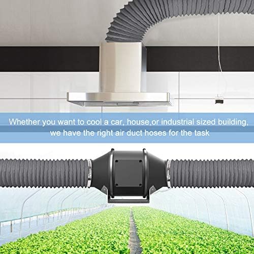 Omont Dryer Vent Hose 4 Inch 16FT Flexible Dryer Ducting Tube Air Duct Aluminum - Image 6