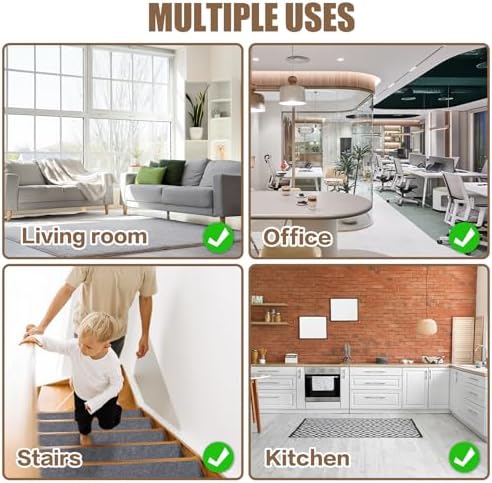 Double Sided 4" x 4" Carpet Tile Adhesive Connectors Carpet Square Adhesives - Image 4