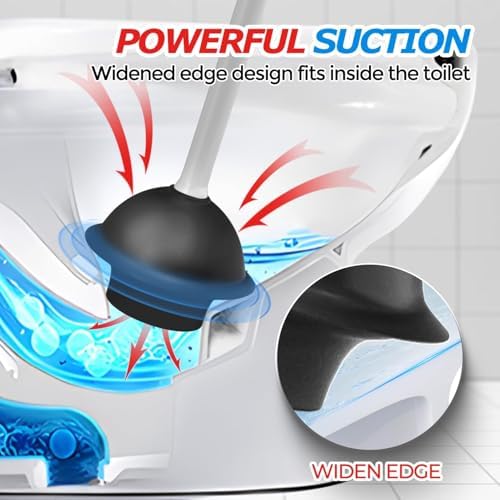 FORASTO Toilet Plunger with Holder - Image 3