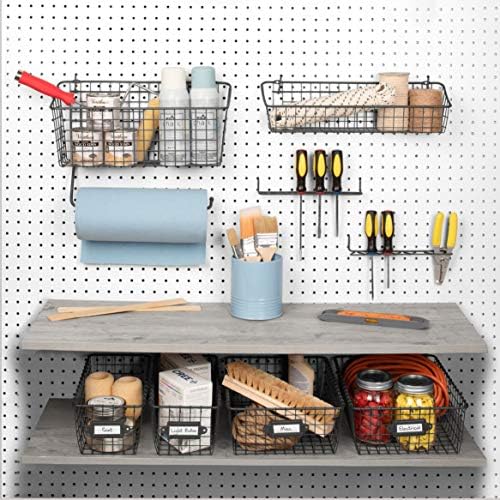 Spectrum Pegboard & Wall Mount Basket, Industrial Gray - Image 2