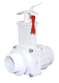 Valterra 6124X PVC Gate Valve, 1-1/2" MPT x Union Slip w/Gate Keeper by Valterra