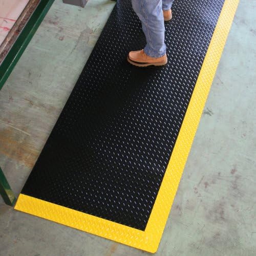 Rhino Mats DTT36DSBYX6 Diamond Plate Anti-Fatigue Mat, 3 FT. x 6 FT. x 1 in. - Image 3