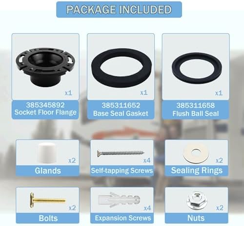 MAQIMA 385345892 RV Toilet Flange Repair Combo Kit - Image 2