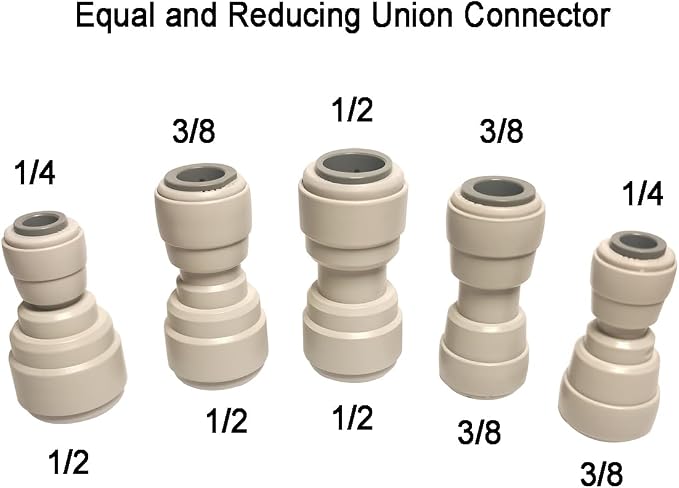 1/2" x 3/8" o.d. Tube Fitting, Push to connect - Image 2