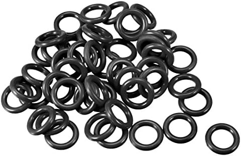 uxcell 50pcs 10x7x1.5mm Nitrile Rubber O-Rings Metric Sealing Gasket by uxcell