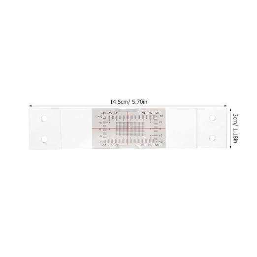 Kisangel 2pcs Acrylic Crack Measuring Ruler - Image 2