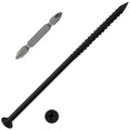 WenSilon 1/4" x6 Black Concrete Screw Anchor Black Flat Head by Wensilon