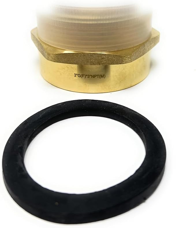 Cascada 3" G Thread Female to 3" NPT Thread Male Pipe Fitting Adapter - Image 9