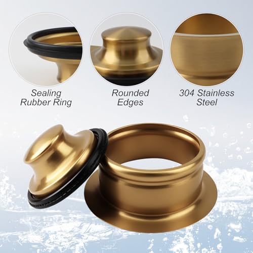Sink Garbage Disposal Flange and Stopper, Universal Flange Fit 3-1/2 Inch - Image 4