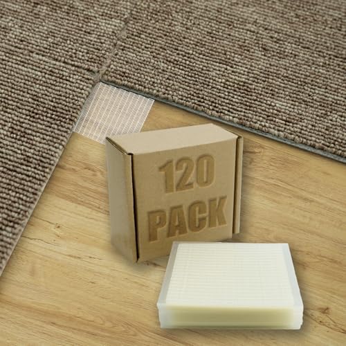 Single Sided 4" x 4" Carpet Tile Adhesive Connectors Carpet Square Adhesives by SYYKDEF