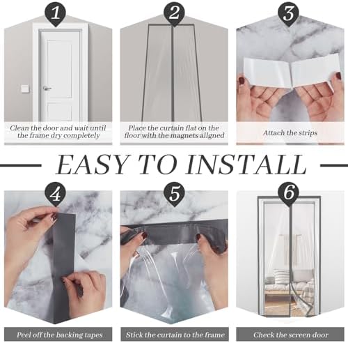 Amylove Zipper 60" x 102" Dust Barrier Door Temporary Wall Kit, 5 x 8.5 Ft - Image 4