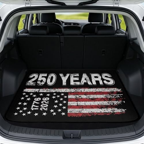 ELEQIN 250th 4th of July, Car Cargo Liner, All Weather Heavy Duty Trunk Mat by ELEQIN