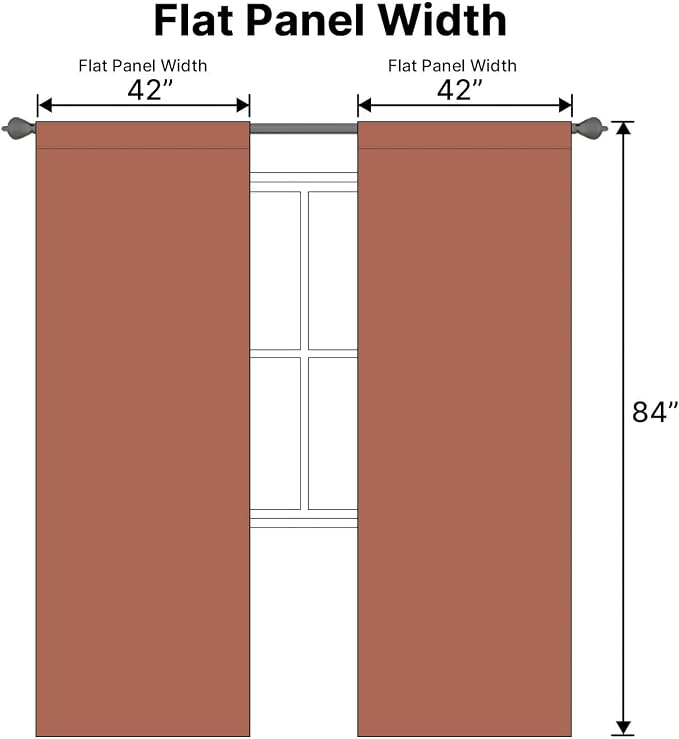 H.VERSAILTEX Blackout Curtains Thermal Insulated Window Treatment Panels Room - Image 7