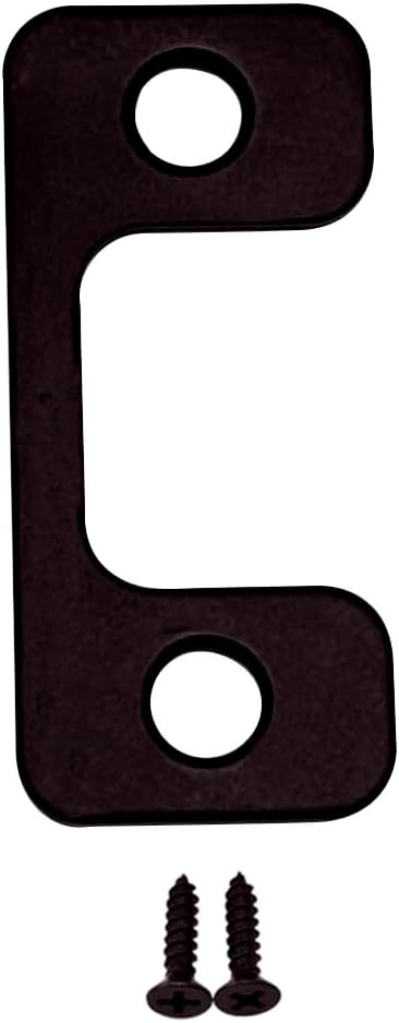 Solid Brass Deadbolt Strike Plate, Adjustable Jamb Plate, by QCAAHardware