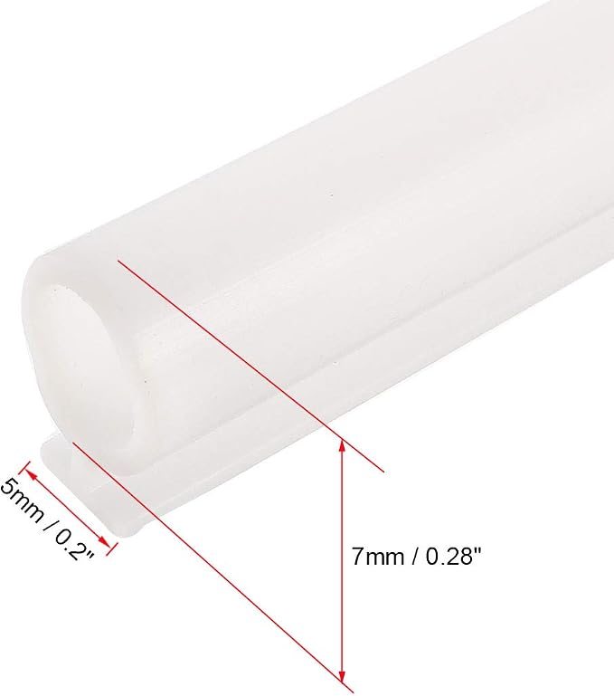uxcell T-Slot Mount Window Weatherstrip Seal 7mm Bulb Bubble - Image 3
