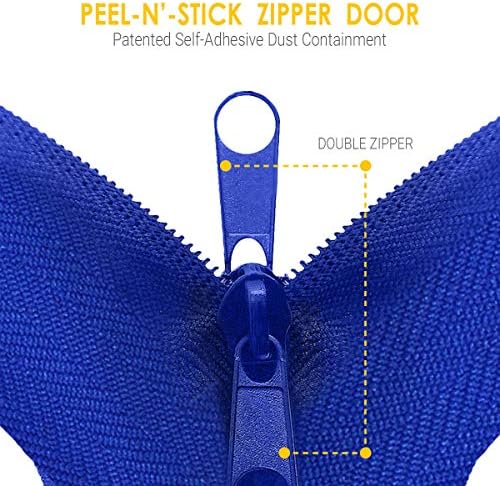 ZIP-UP 84" x 3" Cloth Zipper Door Twin Pack, Self Adhesive, Tight Seal - Image 4