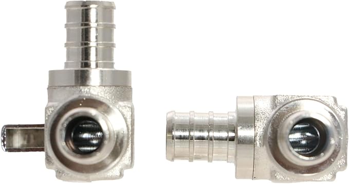 2 Pack XFITTING 1/2" Pex Mini Angle Ball Valve, 90 Degree, Full Port - Image 2