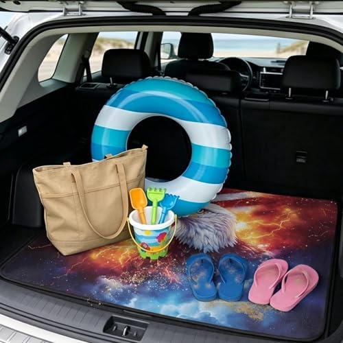 ELEQIN Trunk Cargo Liner for Cars SUV Sedan Truck Non Slip Backing Car Cargo - Image 2