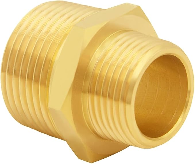 Uenede Brass 3/4" NPT Male to 1" NPT Male Reducer Adapter - Image 3