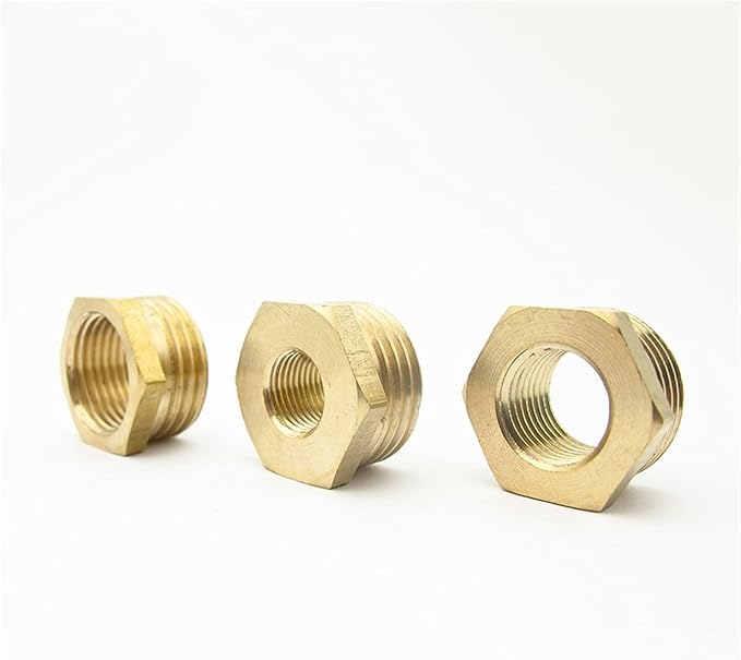 5PCS Brass Reducer Bushing M10 M14 M20 Metric Male to Female Thread Reducing - Image 3