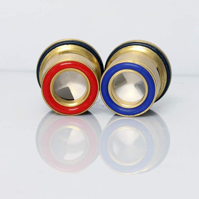 Brass Ceramic Disc Cartridge, Inner Faucet Valve, Quarter Turn, 12MM Spline - Image 3