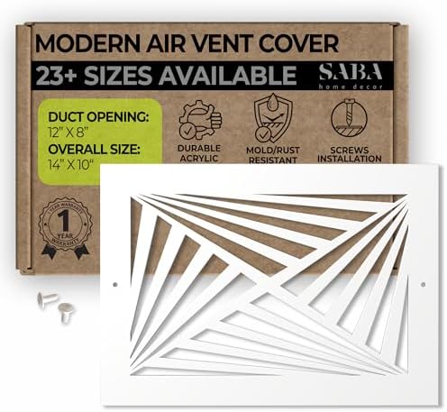 SABA Home Decor White Air Vent Cover by SABAHomeDecor