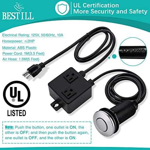 BESTILL Sink Top Garbage Disposal Air Switch Kit - Image 3