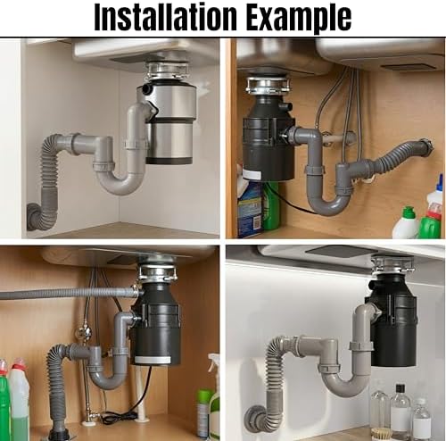 Garbage Disposal Installation Kit, 1-1/2-Inch Kitchen Sink Drain Pipe - Image 5
