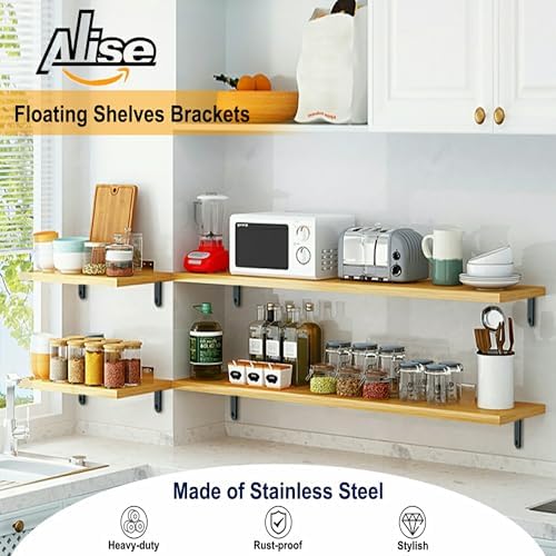 Alise 4Pcs Floating Shelf Brackets - Image 2