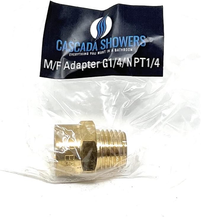 Cascada G Thread to NPT Thread Pipe Fitting Adapter - Image 2