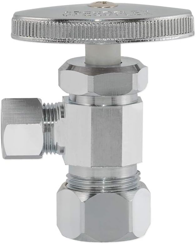 Eastman 3/8 Inch OD Compression x 5/8 Inch OD Compression Multi-Turn Angle Stop - Image 4