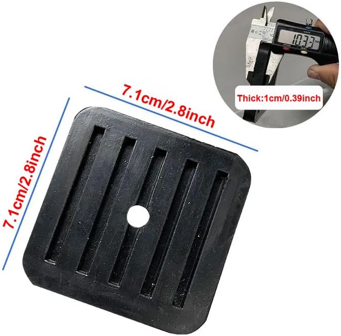4 Pack Mini Split Anti-Vibration Pads Wall Mounting Bracket Isolator Rubber Pad - Image 2