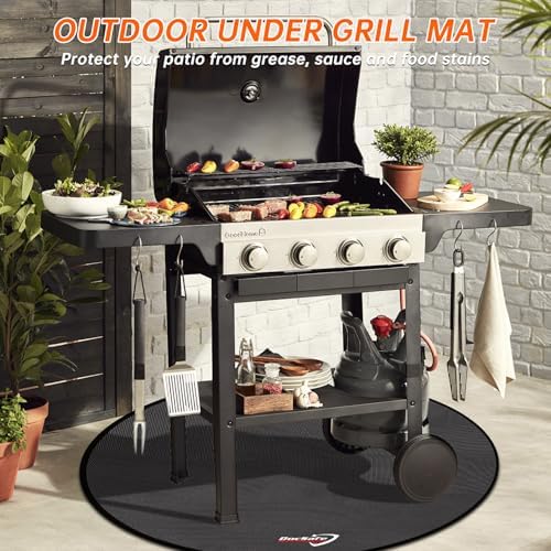 DocSafe 48" Round Fire Pit Mat, 4-Layer Fireproof Under Grill Mat Heat - Image 7