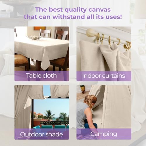Canvas Drop Cloth for Painting 4x15 feet Pack of 2-8oz Painters Drop Cloths for - Image 4