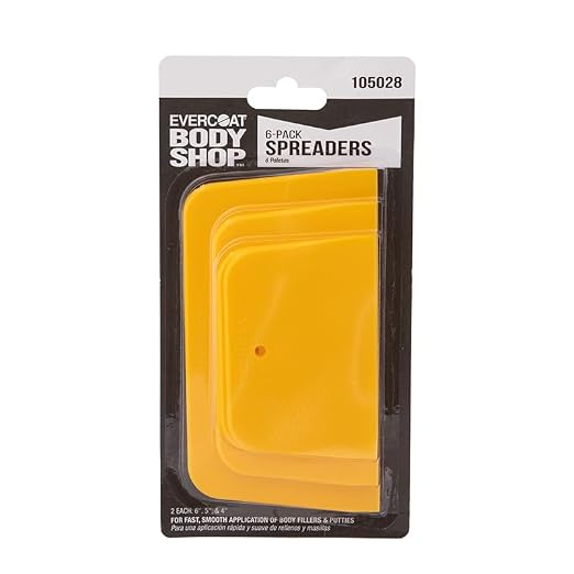 105028 6-Pack Spreaders for Fast, Smooth Application of Body Fillers and Putties by EvercoatBodyShop