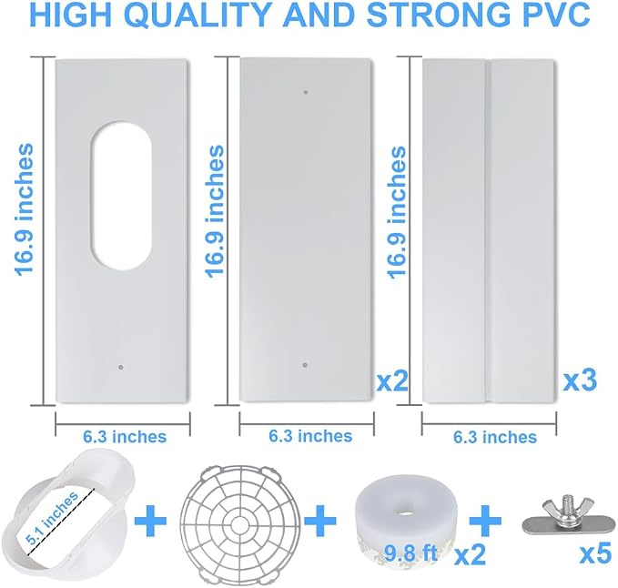 Portable Air Conditioner Sliding Door Vent Kit, 2024 New Upgrade Portable Air - Image 5