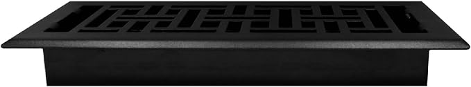 Decor Grates Oriental Floor Register, 4x10 Inches, Textured Black - Image 4