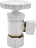 Westbrass A105-50 Round Handle Angle Stop Shut Off Valve, 1/2" Copper Pipe Inlet by Westbrass