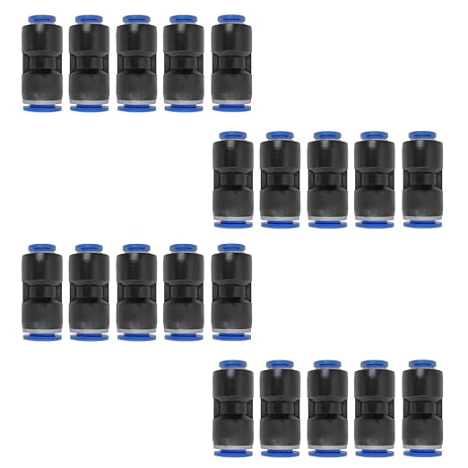 zjxed 1/4" OD x 3/8" OD Pneumatic quick Connector Push to Connect fittings by ROZESAZZ