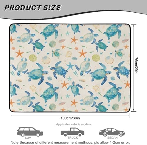 Shell Sea Turtle Beach Trunk Mat 29"x39" - Image 7