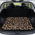 Brown Leopard Universal Car Trunk Mat by Darisoco