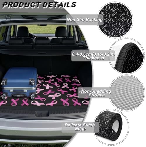 Pink Ribbon Trunk Mat for Car Snow Gear Trunk Mat Universal Waterproof Cargo - Image 6