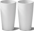 Set of 2 Round Tall Planters 22 Inch, Large Planter by snugniture