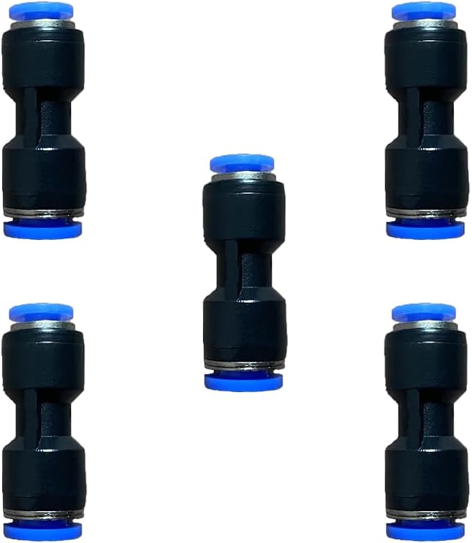 1/4" OD x 5/32" OD Pneumatic quick Connector Push to Connect fittings Straight by ROZESAZZ