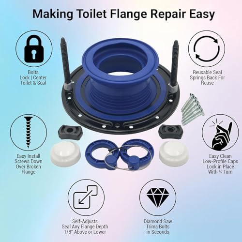 One N Done Toilet Flange Repair Kit - Image 2