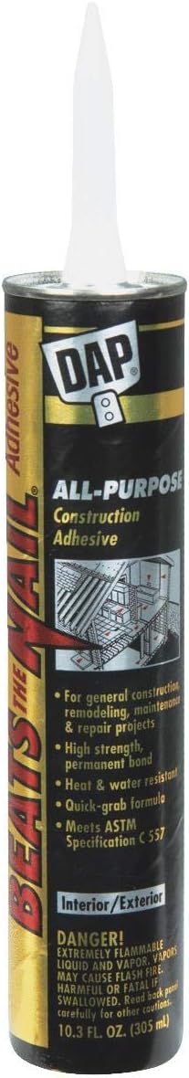 Dap 25082 10.3 Oz Beats The Nail Adhesive - Image 2