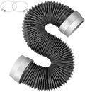 MATEWORK 8FT Dryer Vent Hose 4 Inch, Heavy Duty Flexible Aluminum Duct by MATEWORK