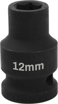 1/2" Drive 12mm Deep Impact Socket, 6 Point Chrome Molybdenum Steel Heavy Duty by YTkavq