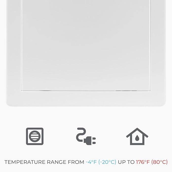 6x12 Inch White Access Panel for Drywall – ABS Plastic Square Wall, Ceiling - Image 6